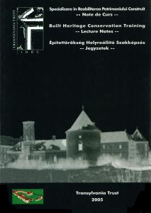 Specializare în reabilitarea patrimoniului construit - Note de curs