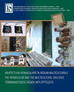 The post conference volume TUSNAD 2009 - The vernacular and the multicultural dialogue